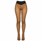 Fleece-Lined Tights Sheer Look High-Waisted Stretch Fit