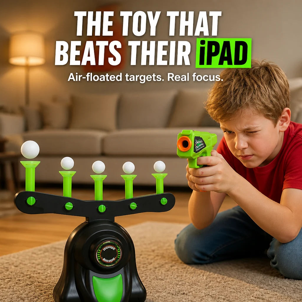 Floating Ball Shooting Game Air-Powered Score Targets
