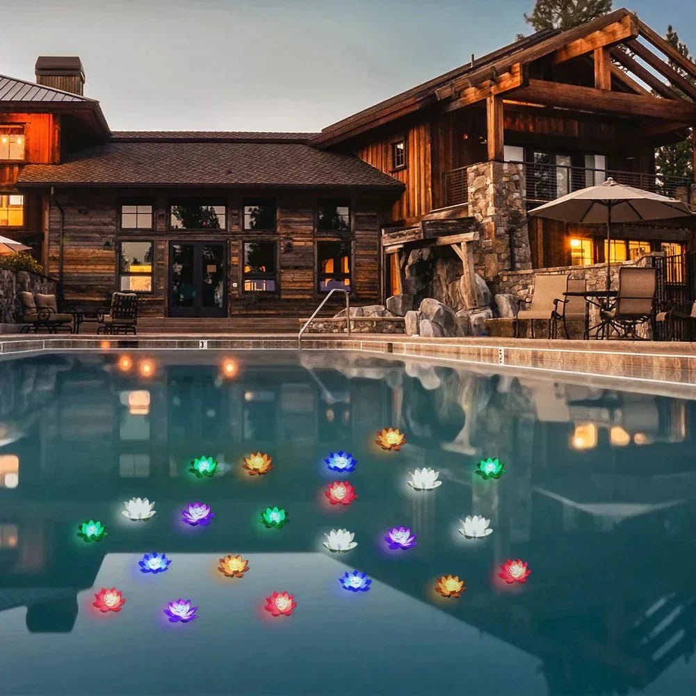Floating Pond Light Warm LED Weather-Resistant