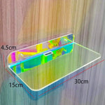 Floating Shelf Acrylic Wall-Mounted Single-Level Display Shelf