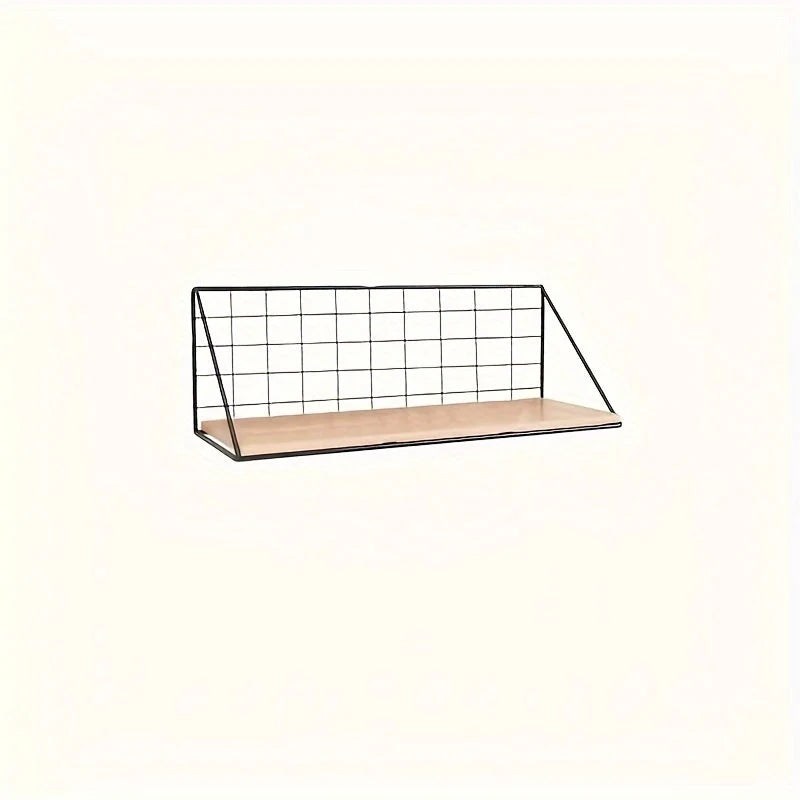 Floating Shelf Iron Drill-Free Installation Space-Saving