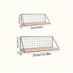 Floating Shelf Iron Drill-Free Installation Space-Saving