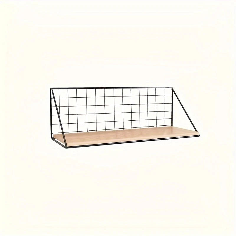 Floating Shelf Iron Drill-Free Installation Space-Saving