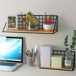 Floating Shelf Iron Drill-Free Installation Space-Saving