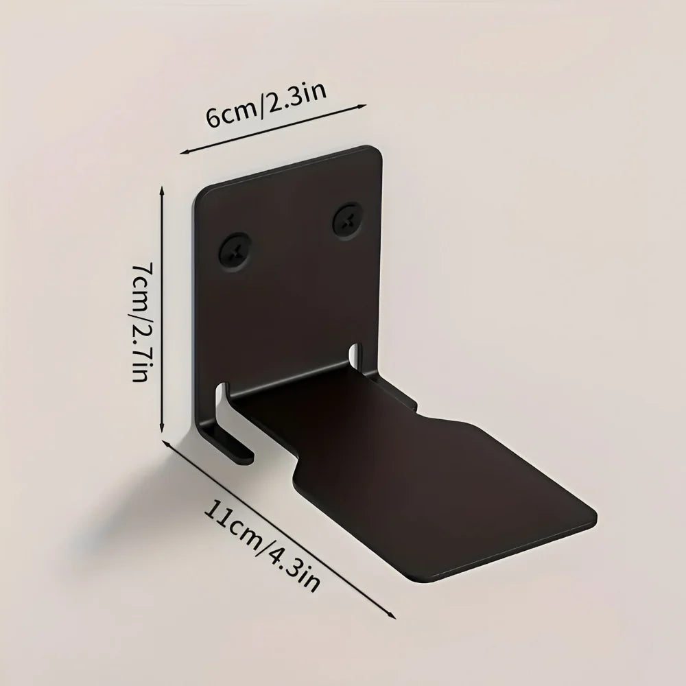 Floating Shelf Iron Wall-Mounted Space-Saving