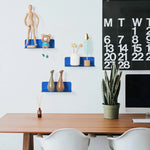 Floating Shelves Acrylic Set of 2 Colorful Design