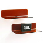Floating Shelves Acrylic Set of 2 Colorful Design