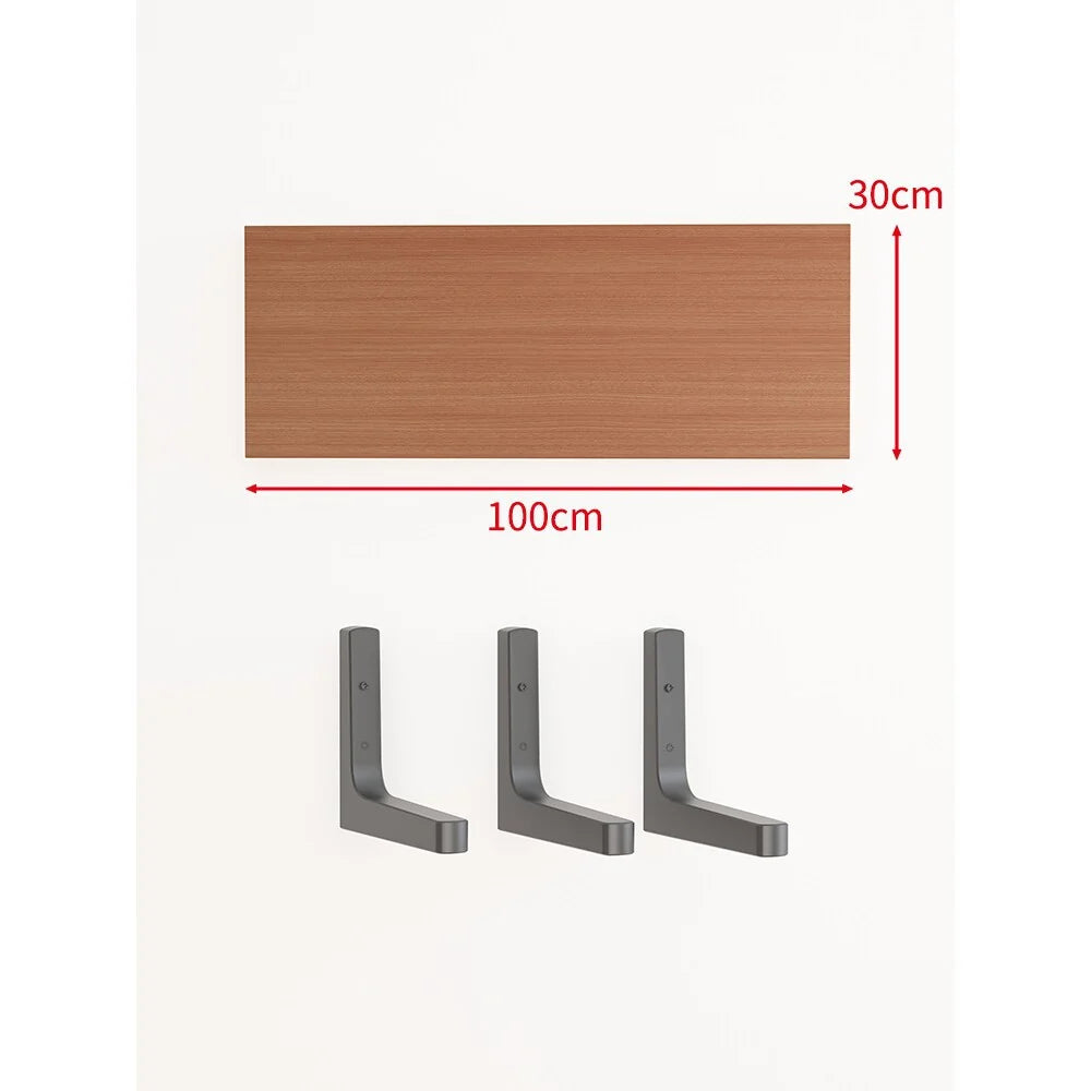 Floating Wall Shelf Concealed Brackets Space-Saving Display