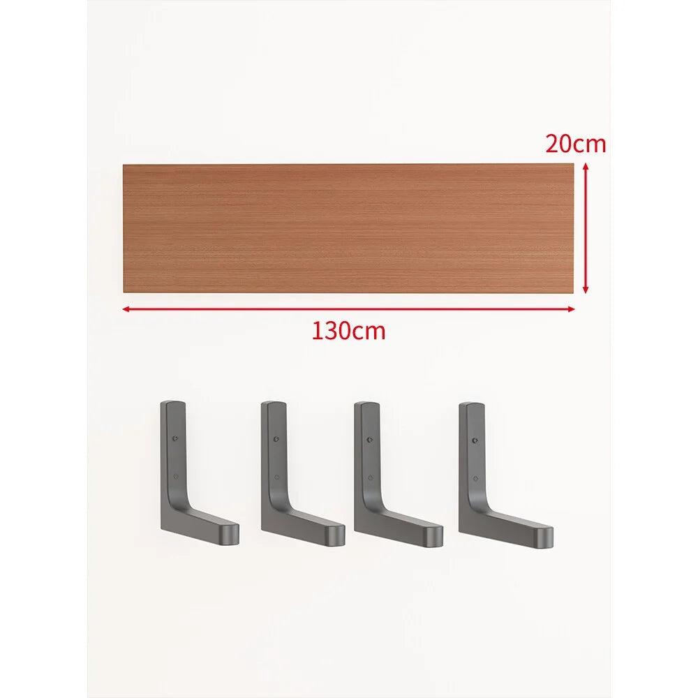 Floating Wall Shelf Concealed Brackets Space-Saving Display