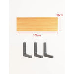 Floating Wall Shelf Concealed Brackets Space-Saving Display