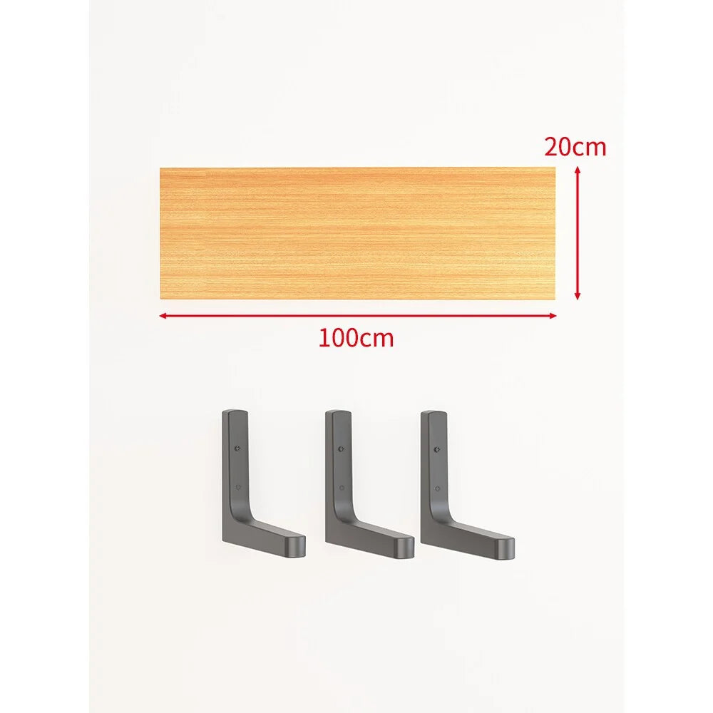 Floating Wall Shelf Concealed Brackets Space-Saving Display