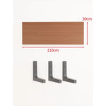 Floating Wall Shelf Concealed Brackets Space-Saving Display