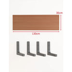 Floating Wall Shelf Concealed Brackets Space-Saving Display
