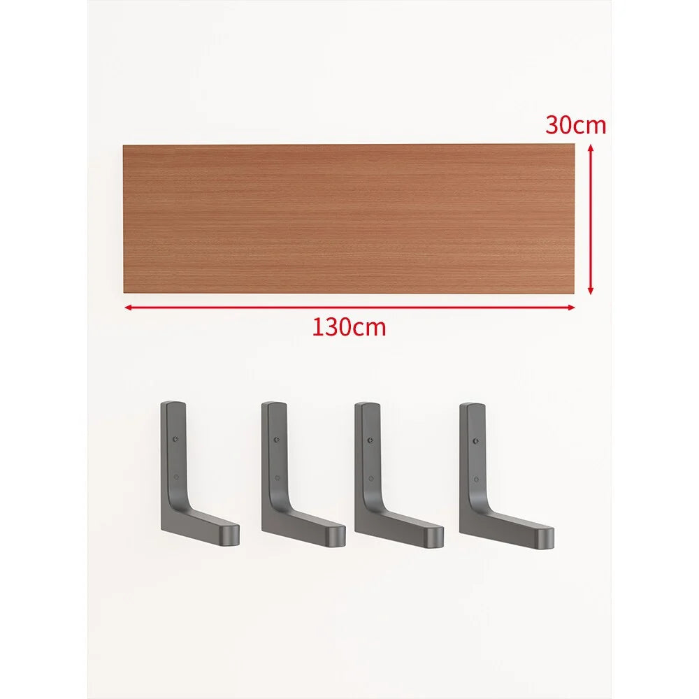 Floating Wall Shelf Concealed Brackets Space-Saving Display