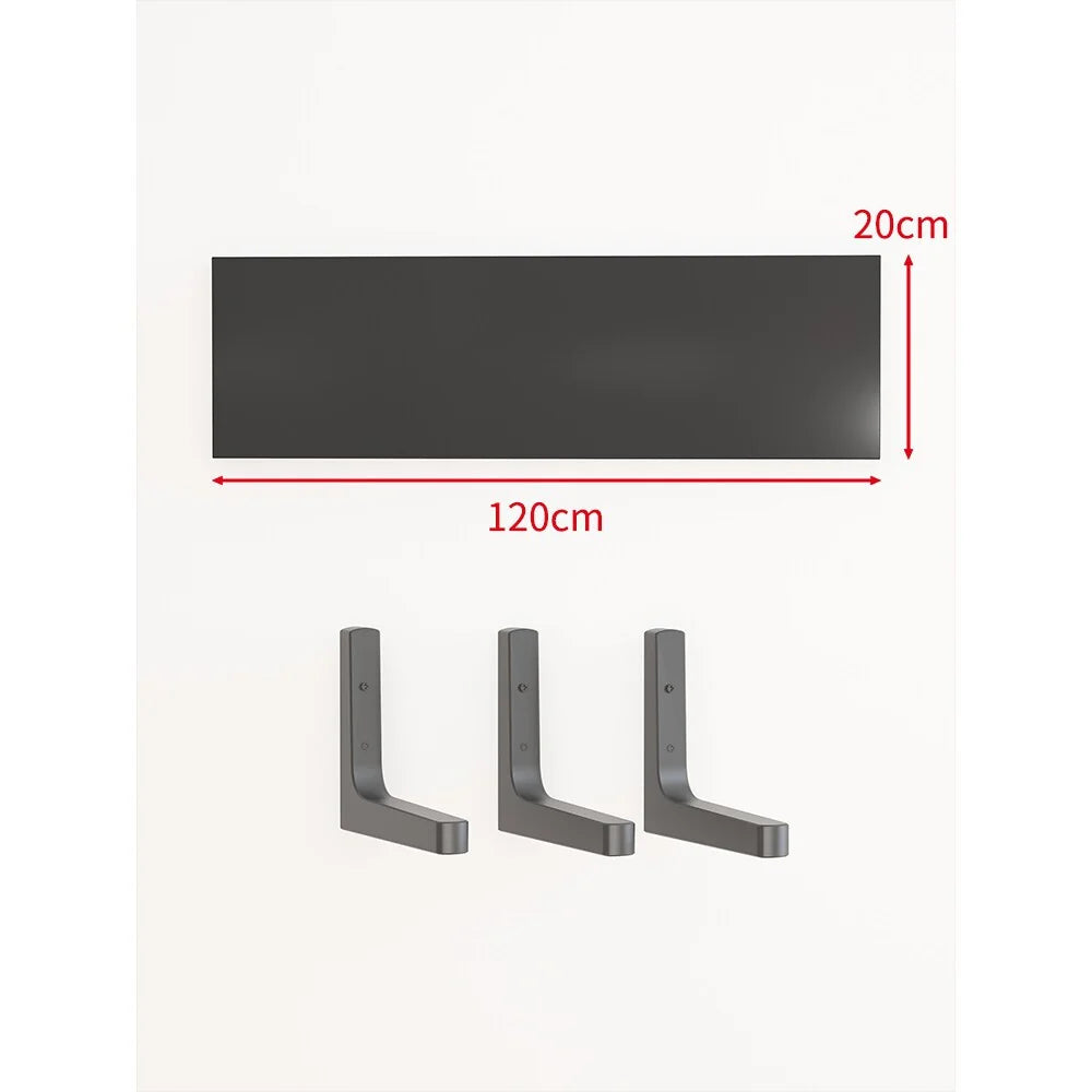 Floating Wall Shelf Concealed Brackets Space-Saving Display