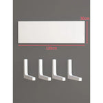 Floating Wall Shelf Concealed Brackets Space-Saving Display