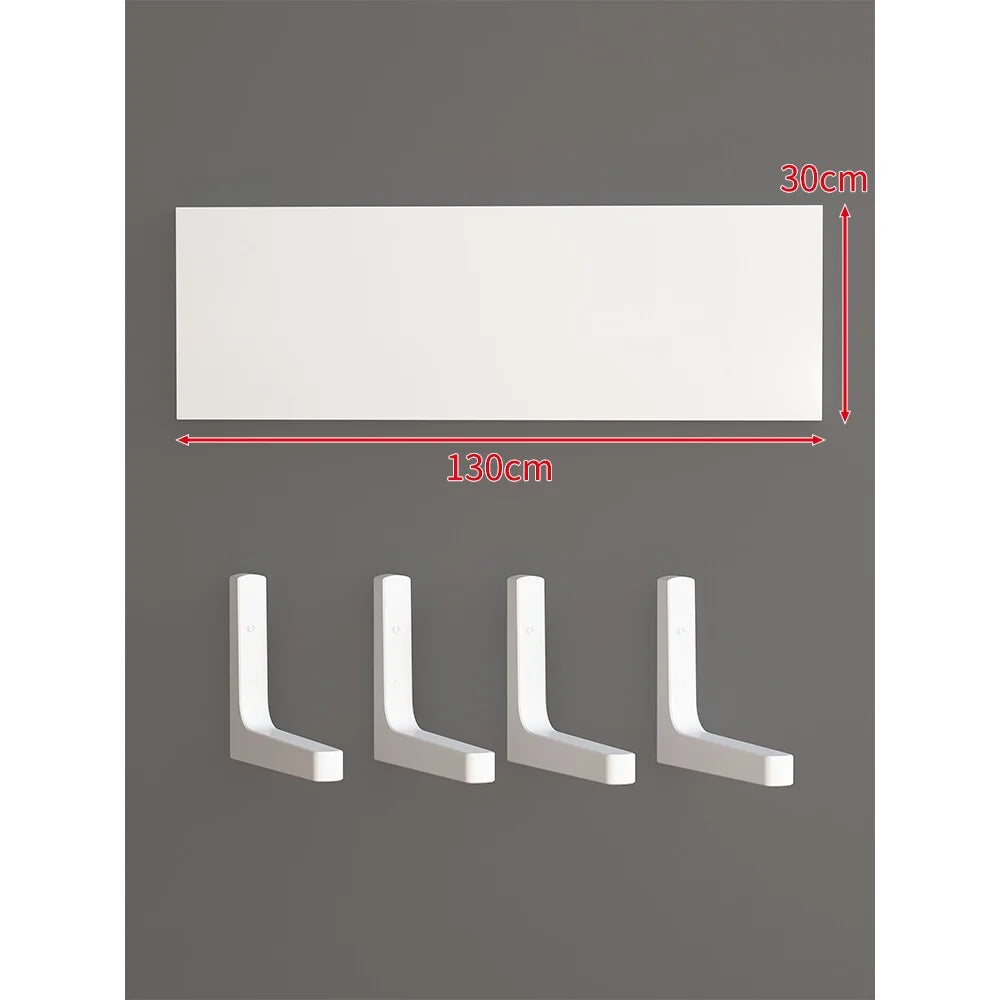 Floating Wall Shelf Concealed Brackets Space-Saving Display