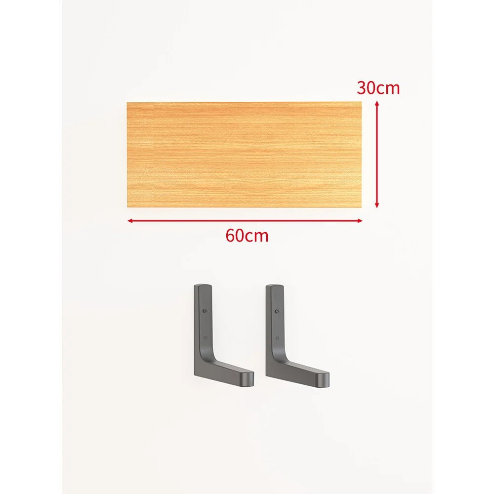 Floating Wall Shelf Concealed Brackets Space-Saving Display