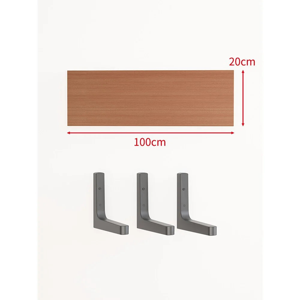 Floating Wall Shelf Concealed Brackets Space-Saving Display