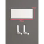 Floating Wall Shelf Concealed Brackets Space-Saving Display
