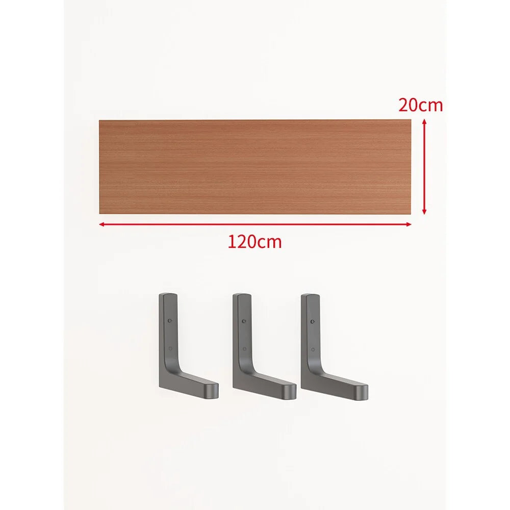 Floating Wall Shelf Concealed Brackets Space-Saving Display