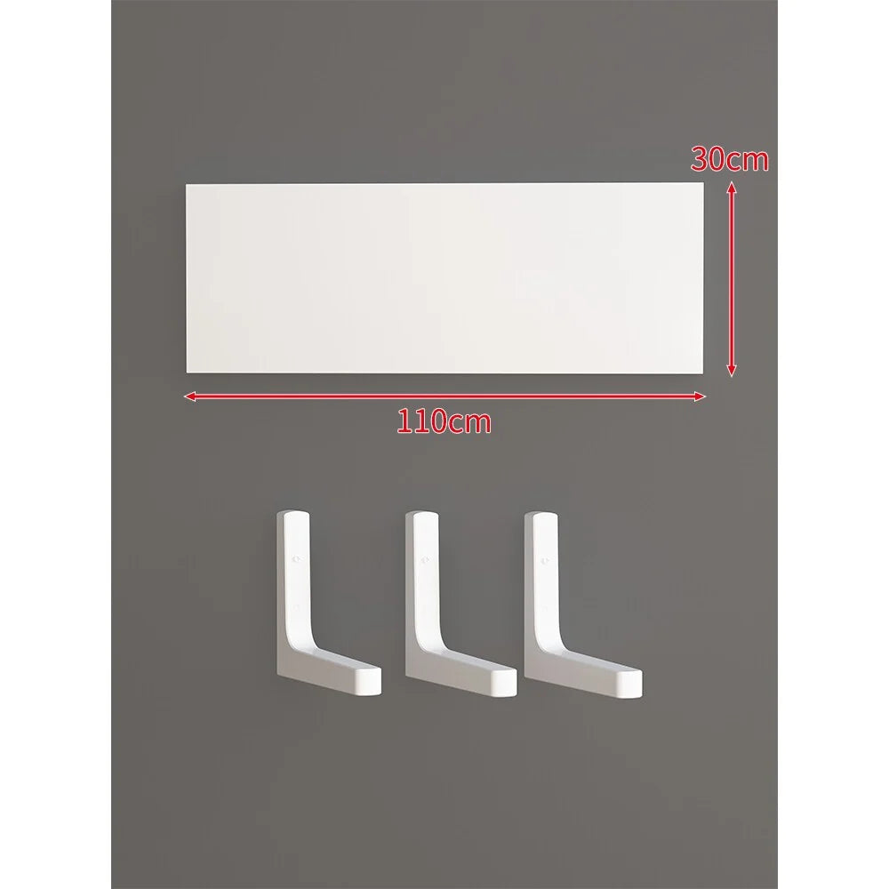 Floating Wall Shelf Concealed Brackets Space-Saving Display