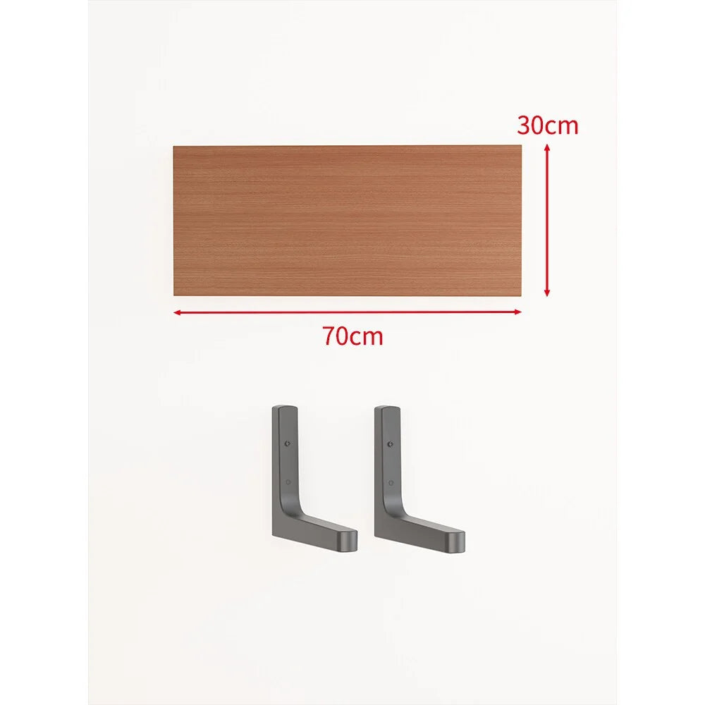 Floating Wall Shelf Concealed Brackets Space-Saving Display