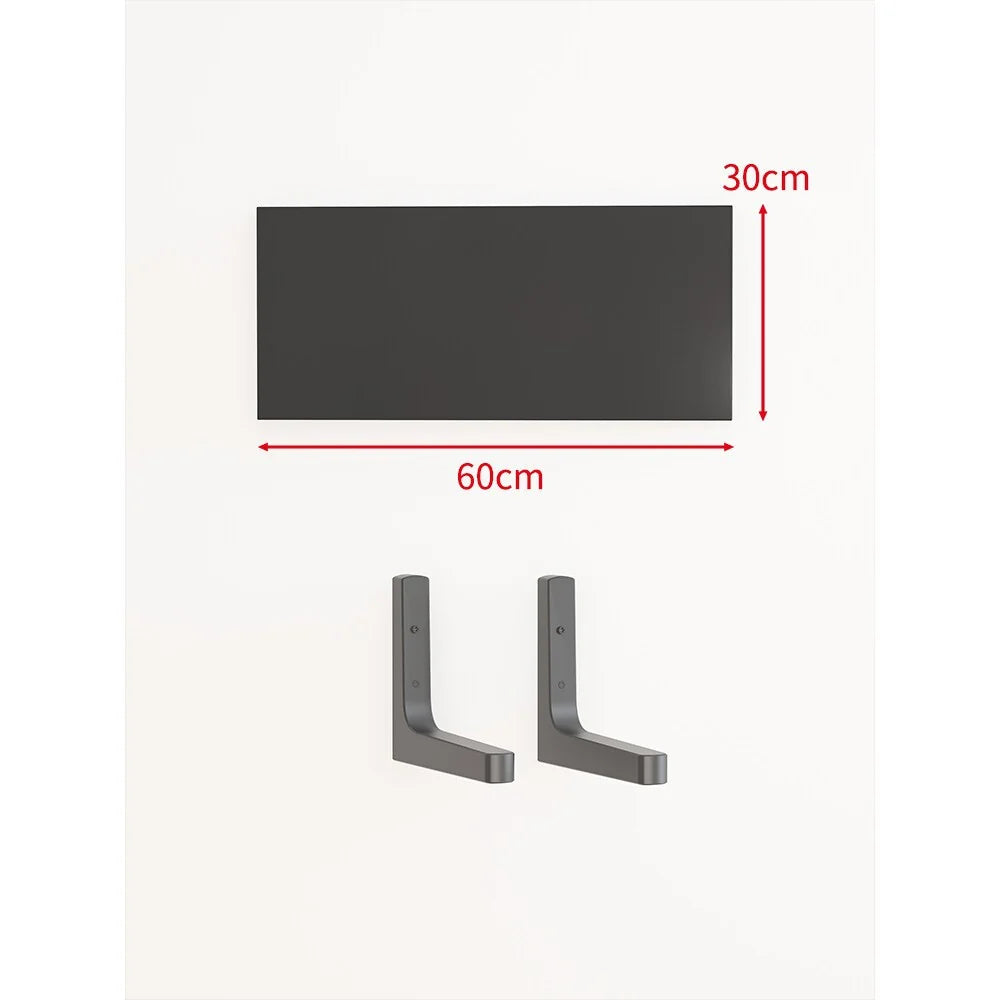 Floating Wall Shelf Concealed Brackets Space-Saving Display