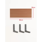 Floating Wall Shelf Concealed Brackets Space-Saving Display