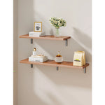 Floating Wall Shelf Concealed Brackets Space-Saving Display