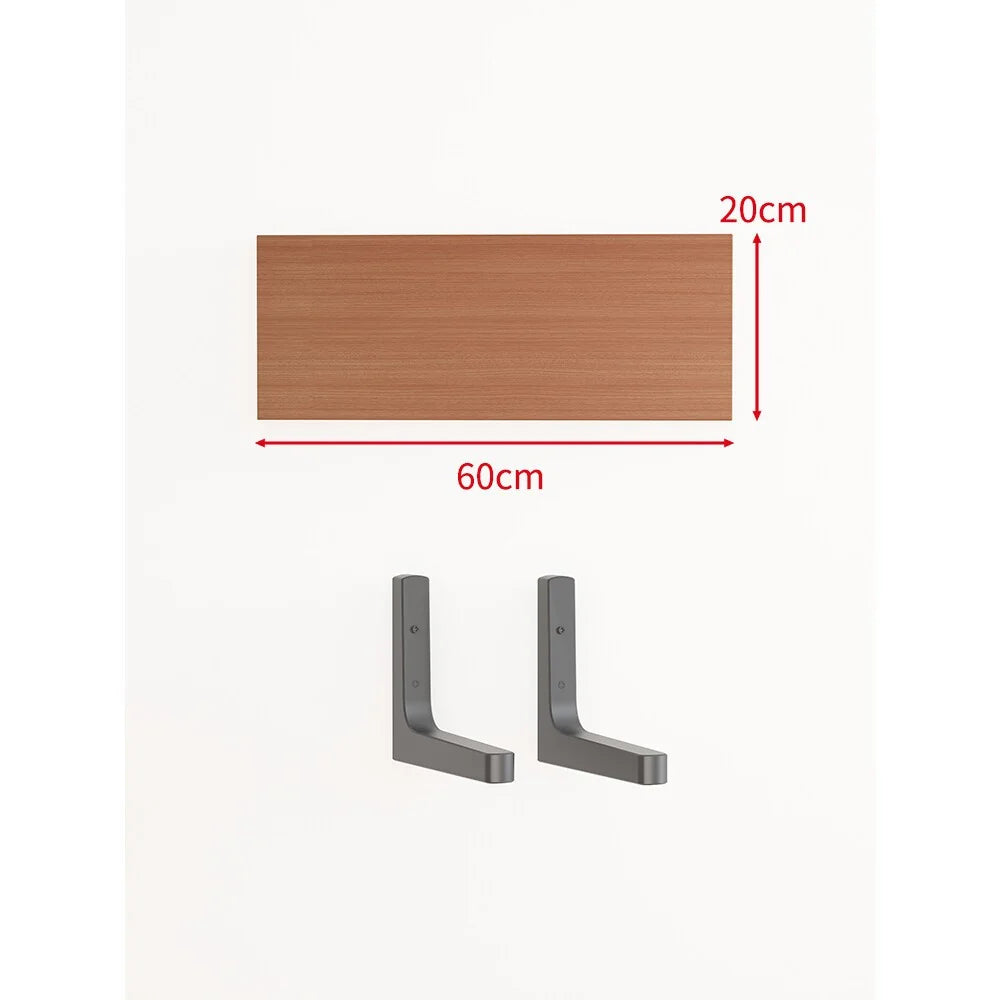 Floating Wall Shelf Concealed Brackets Space-Saving Display