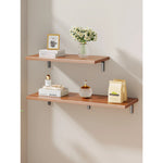 Floating Wall Shelf Concealed Brackets Space-Saving Display