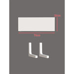 Floating Wall Shelf Concealed Brackets Space-Saving Display