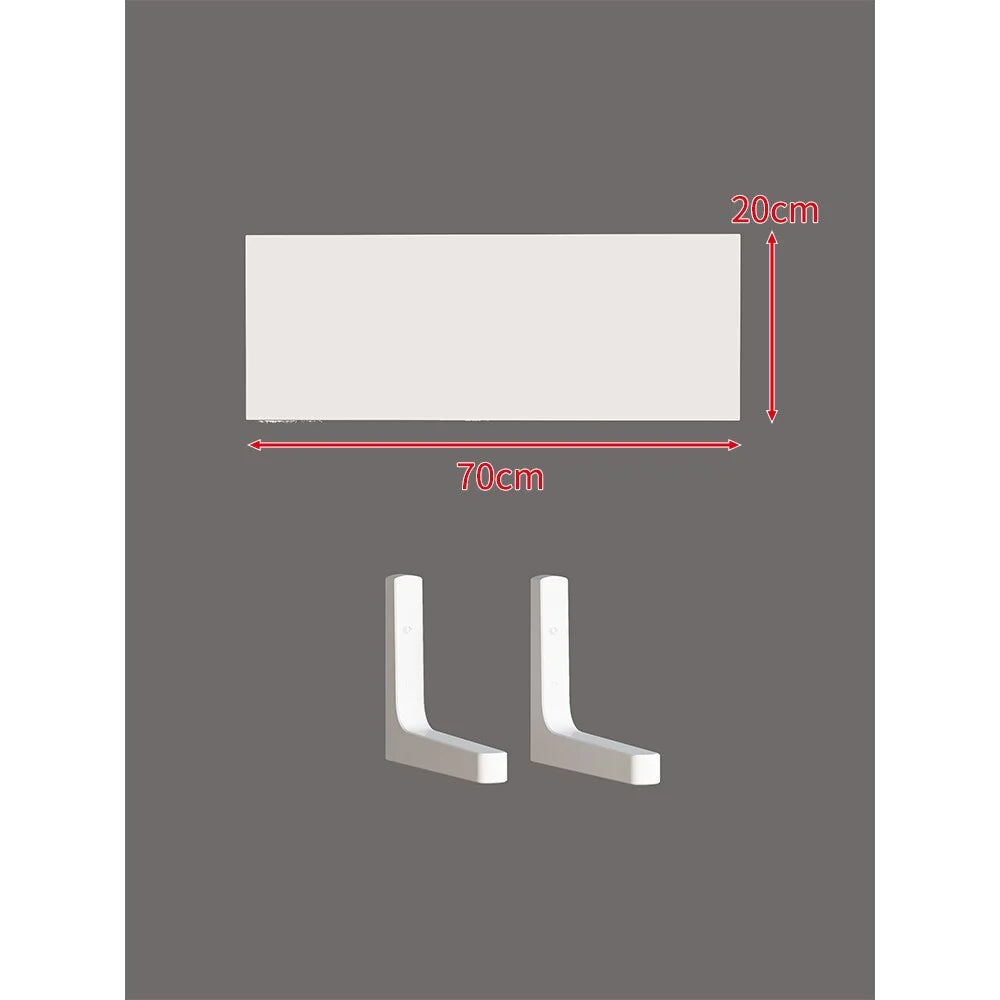 Floating Wall Shelf Concealed Brackets Space-Saving Display