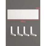 Floating Wall Shelf Concealed Brackets Space-Saving Display
