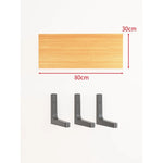 Floating Wall Shelf Concealed Brackets Space-Saving Display