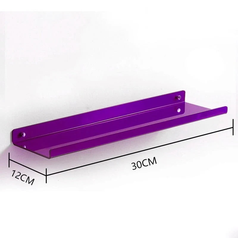 Floating Wall Shelf Invisible Mount Acrylic