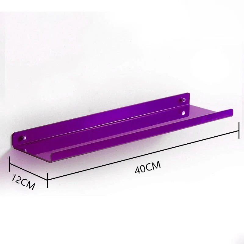 Floating Wall Shelf Invisible Mount Acrylic