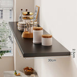 Floating Wall Shelf Wood Grain Concealed Bracket
