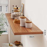 Floating Wall Shelf Wood Grain Concealed Bracket