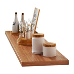 Floating Wall Shelf Wood Grain Concealed Bracket