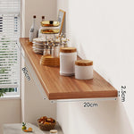 Floating Wall Shelf Wood Grain Concealed Bracket
