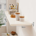 Floating Wall Shelf Wood Grain Concealed Bracket