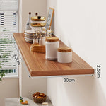 Floating Wall Shelf Wood Grain Concealed Bracket