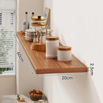 Floating Wall Shelf Wood Grain Concealed Bracket