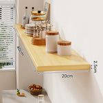 Floating Wall Shelf Wood Grain Concealed Bracket