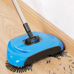Floor Broom Rotating Brush & Built-In Mop