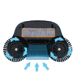 Floor Broom Rotating Brush & Built-In Mop