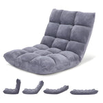 Floor Chair 14 Reclining Positions Foam Padded Foldable