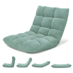 Floor Chair 14 Reclining Positions Foam Padded Foldable